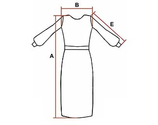 Схема замірів розміру светра